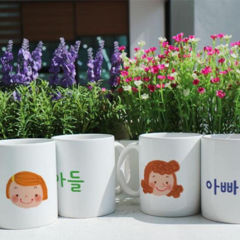 ad629-Design Mug 4p-Family Character Cup