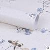 Floral Peel And Stick Wallpaper Blue Flower And Bird Wallpaper Decorative Self Adhesive Peel Vinyl Film Wall Paper for Bedroom