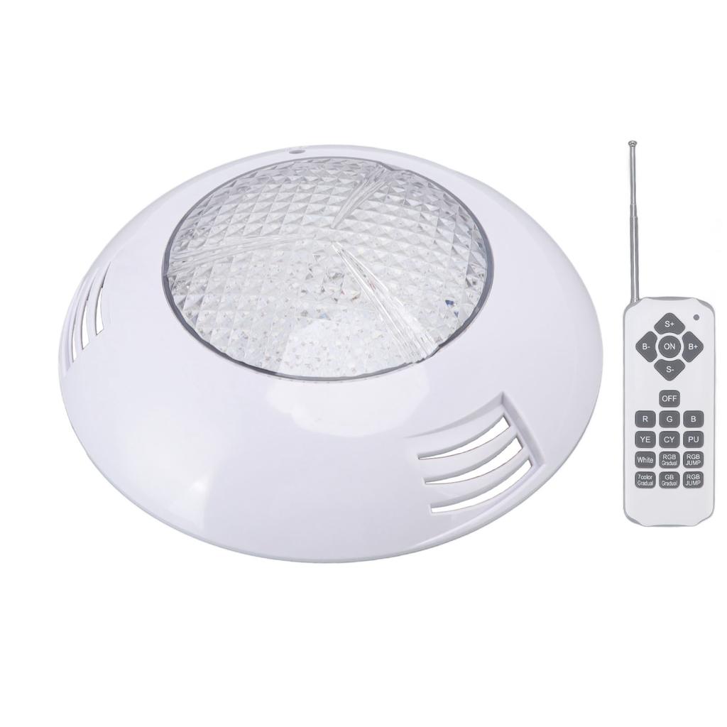 LED Poolleuchten AC12V RGB Fernbedienung IP68 Wasserdicht Hohe Lichtdurchlässigkeit Langlebiges ABS PC Aquarium
