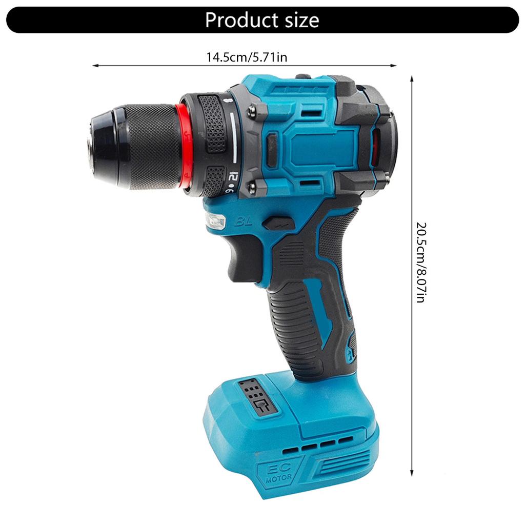 Power Drill Cordless Drill 20V Electric Power Drill Handheld Drill Driver Tool Variable Speed Brushless Driver Drill