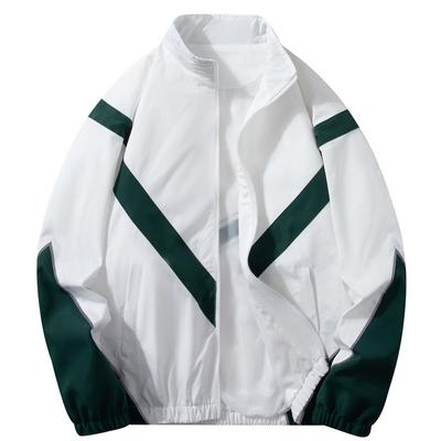 Pánsky kabát Casual Stand Up Collar Jacket Farebná a všestranná pánska bunda