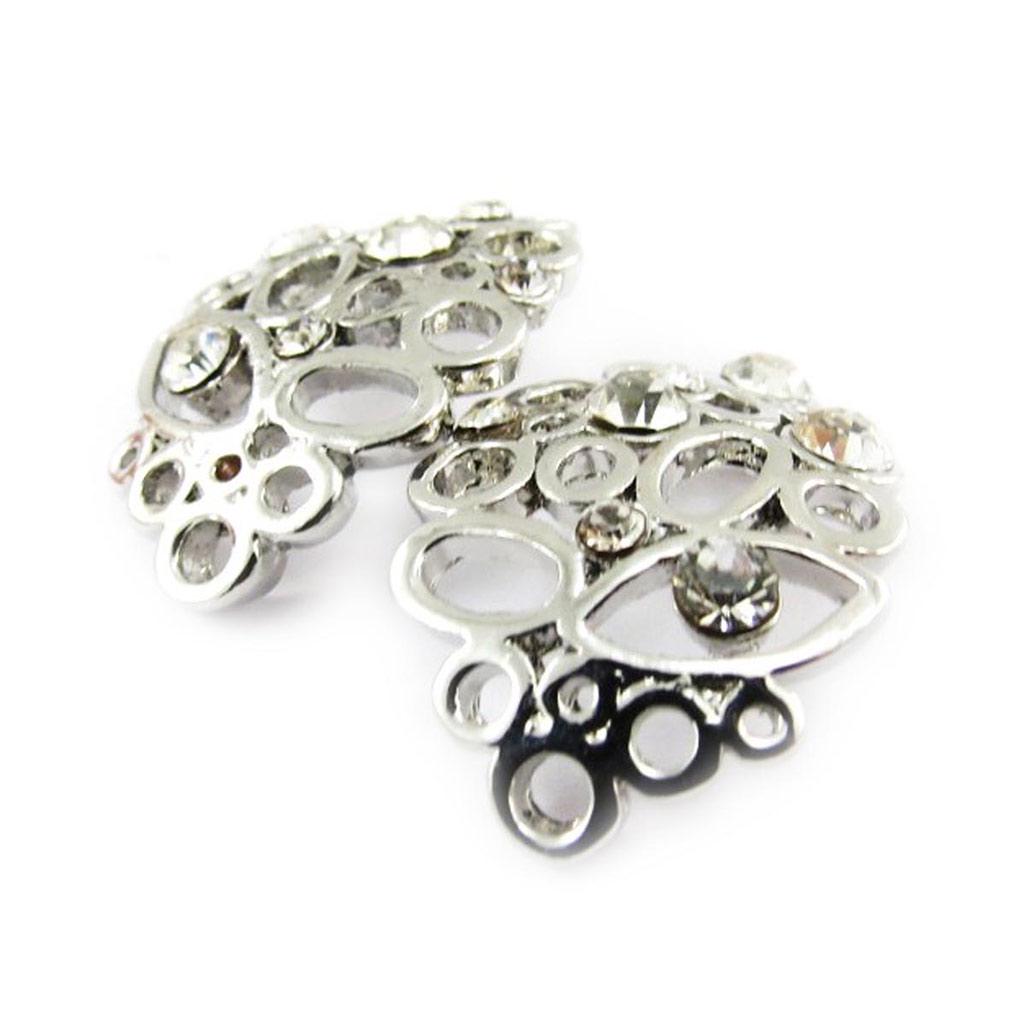 Les Trésors De Lily [J4029] - White 'Sissi' Designer Earrings