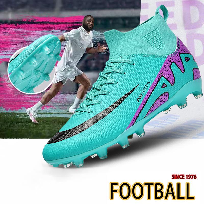 

European Cup high-top football shoes Men s children s broken nails Artificial turf long nails Competition training shoes 32