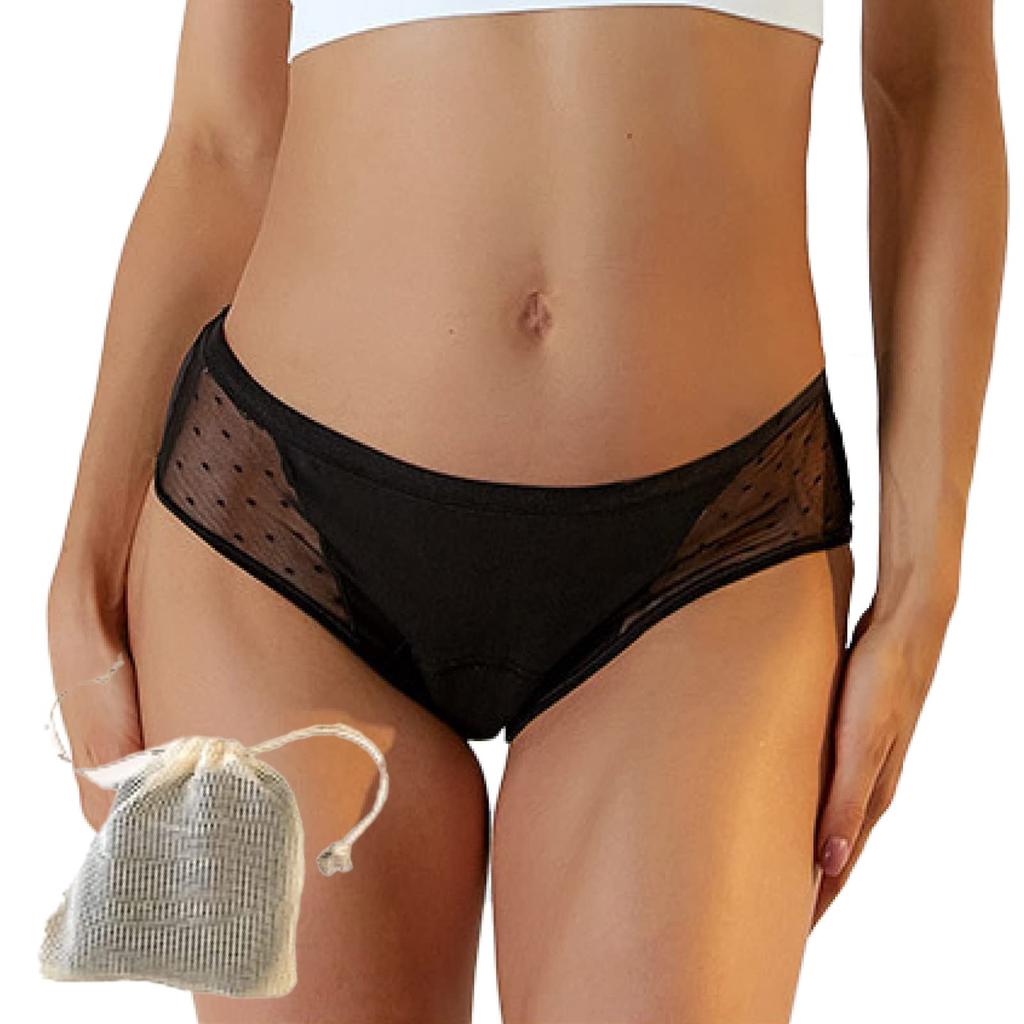 BAZETITUS Stylish Absorbent 50ml For Heavy Sanitary Incontinence Absorbent Back Leakage Absorbent Safe Panties for Women Pure Size Panties,