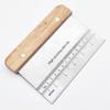 Beech Wood Handle Stainless Steel Beveled Dough and Nougat Cutter Baking Tool