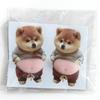 Chubby Shiba Inu 3D Shiba Inu Stickers Dog Belly Sticker Adhesive 3D Stickers Squeezable 3D Cute Puppy Sticker 3D Stickers