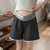 Women's Plus Size Lace Denim Maternity Shorts - Summer 2026 A-line Loose Fit