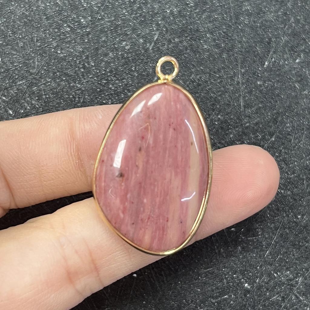 1 Stück, Energie-Naturstein-Anhänger, Böhmischer Stil Handgefertigt Unregelmäßiger Kristallachat Amethyst Jade Edelstein Anhänger für Schmuckherstellung DIY 20×35mm