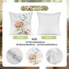 Watercolor Peach Pink Floral Pillow Covers Peony Tulip Daisy Mix Decorative Throw Pillow Cases Elegant Home Decor Cushion Covers