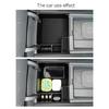 For KIA EV9 2024-2025 Dashboard Storage Tray Central Control Screen Rear Storage Pad Center Console Armrest Storage Case Tidying