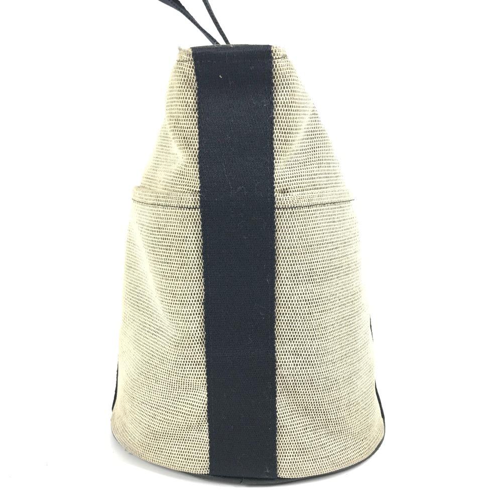 Hermes Saksaw MM Saksaw MM Bag Hand Bag Canvas Black/gray