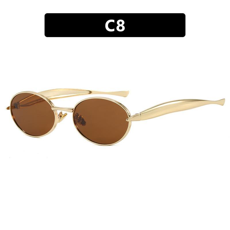 Oval Sunglasses Men Fashion Vintage Outdoor Casual Shades Women 2026 Trendy Retro Luxury Brand Design Decor Sun Glasses
