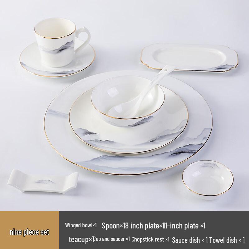 

Elegant Oriental Bone China Tableware Set