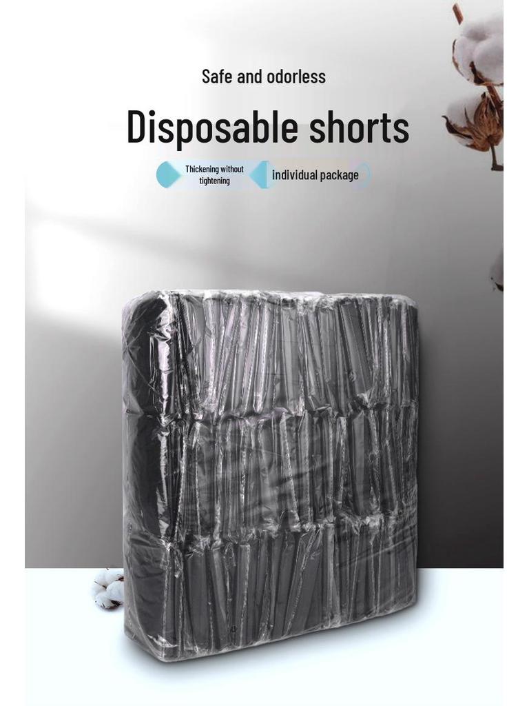 Men's Disposable Non-Woven Black Boxer Briefs for Spa and Massage