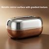 Tissue Box with Large Opening Mirror Surface Holder Anti-Slip Bottom Tissue Container for Living Room Coffee Table
