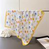 Fresh Retro Printed High-end Silk Scarf Imitation Square Shawl Versatile Neck Small Women