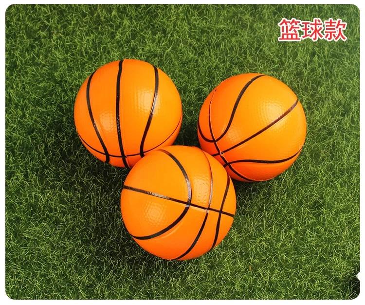 6.3cm Squeeze Ball Toy Football Basketball Soft Foam Sponge Baseball Tennis Toys for Kids Children