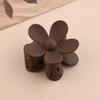 Large Size 7cm Fashion Flower Hair Claws Colourful Ponytail Hair Accessories Matte Hair Claw Clips For Women Girls