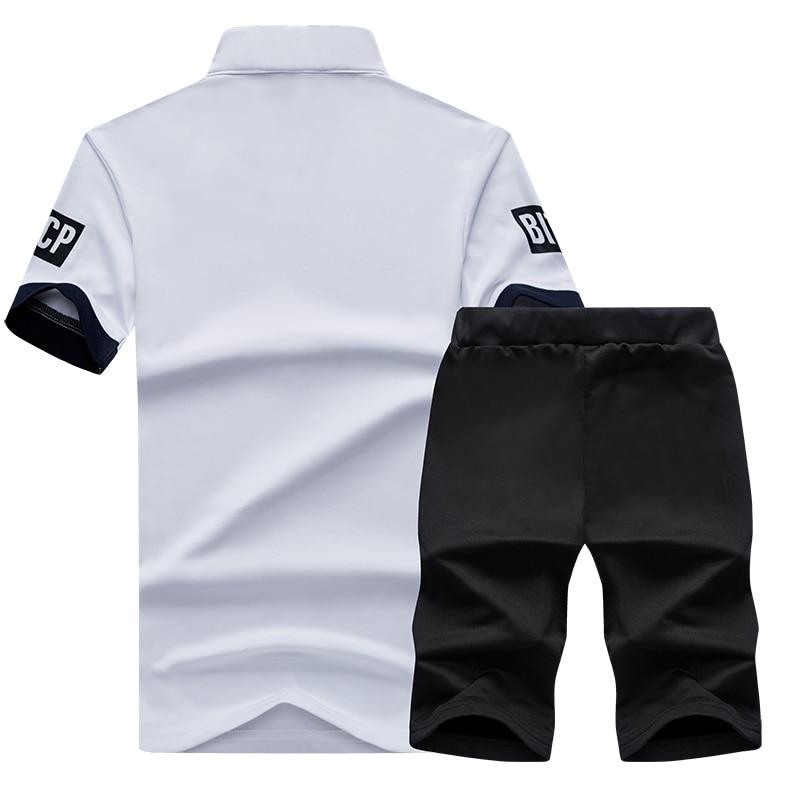 Erkekler Yaz Koşu Fditness Spor Giyim İki Parçalı Set