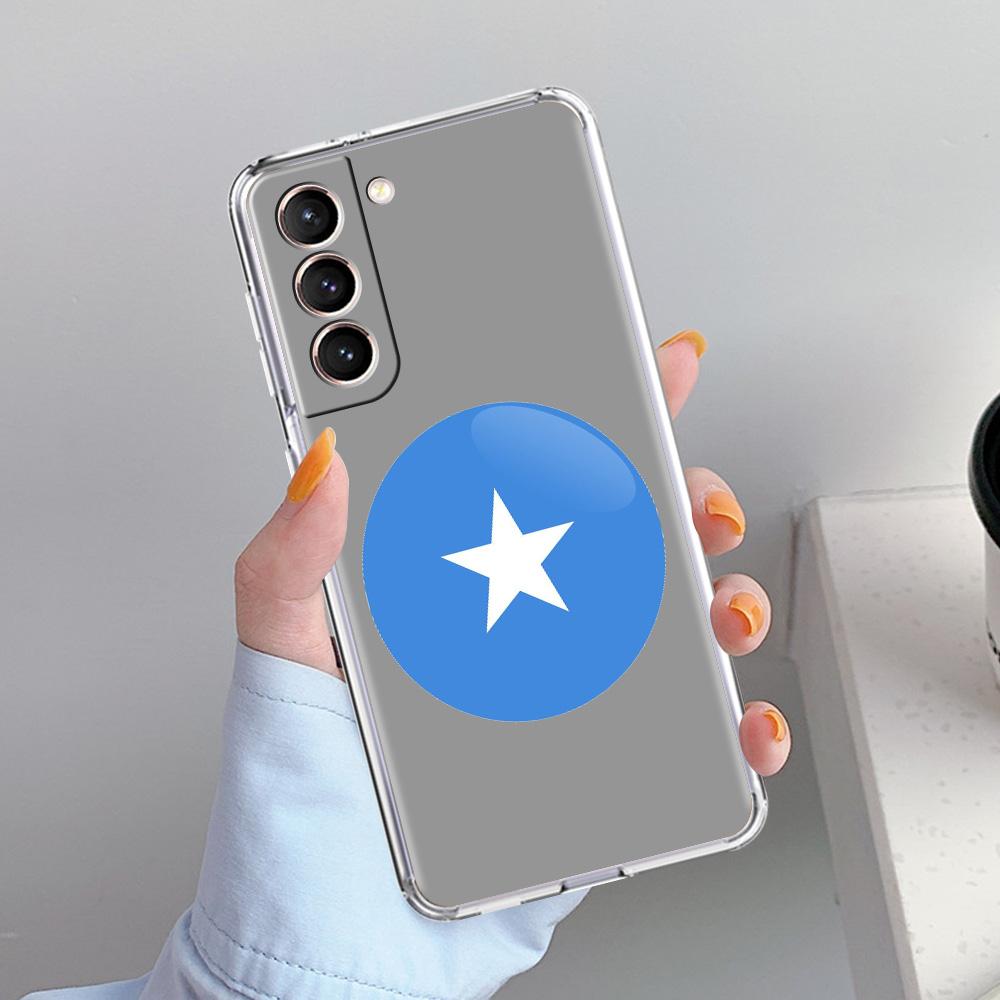 Phone Case For Samsung Galaxy S26 S25 S24 S23 S22 Ultra S20 S21 FE 5G Plus Soft Clear Cover Somali Somalia National Flag