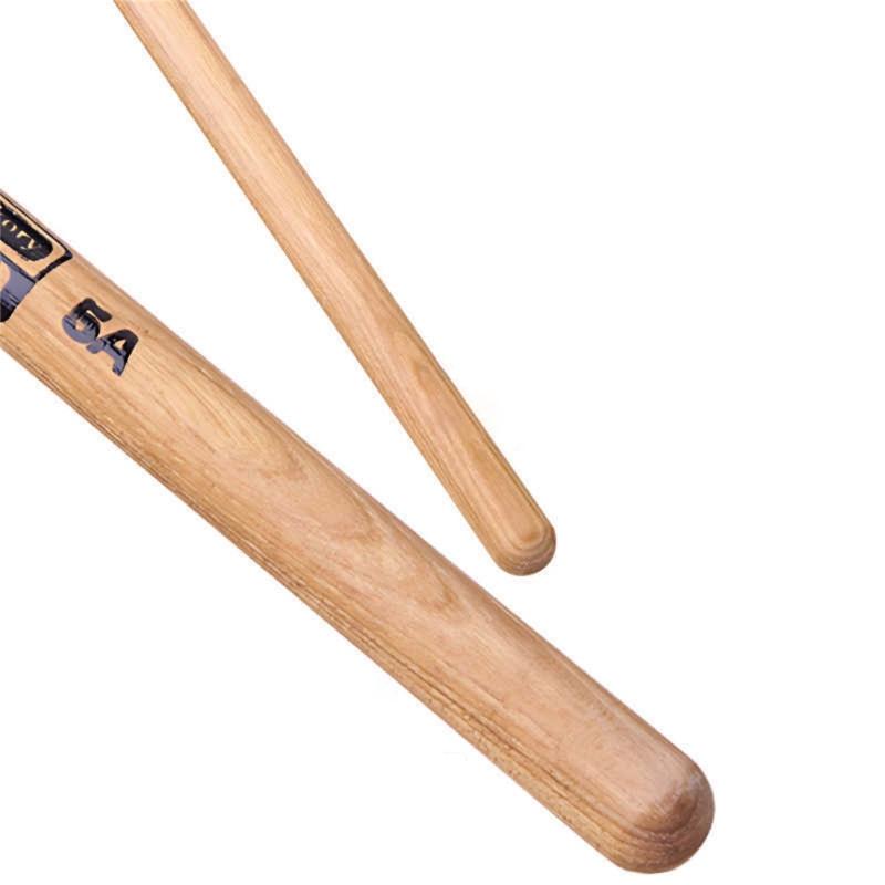 1Pair Walnut Wood Drum Stick Nonslip Grip Practical Drumstick Nonslip Light weight Drumsticks for Comfortable Playing