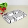 ZISIZ 304 Stainless Steel Heavy-Duty Deep Cafeteria Tray
