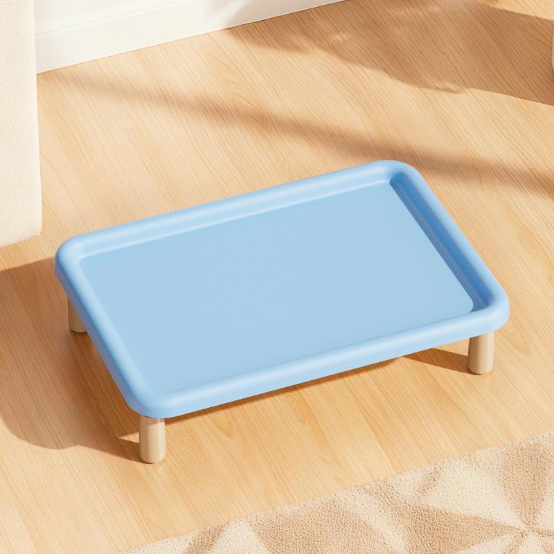 Elevated Ceramic Cat & Dog Bowl Stand - Leak-Proof, Neck Protection, Multifunctional for Dining & Water