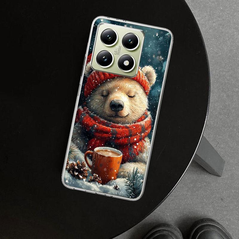 Animal Brown Cute Bear Phone Case Cover for Xiaomi Redmi Note 15 14 13 12 11 Pro Plus 14S 12S 11S 11T 11E 10S 10 Customized Fund