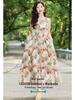 New Summer Floral Cotton-Silk Sleeveless Dress - Plus Size, Loose Fit, Slimming, Vacation Style Mom’s Long Dress
