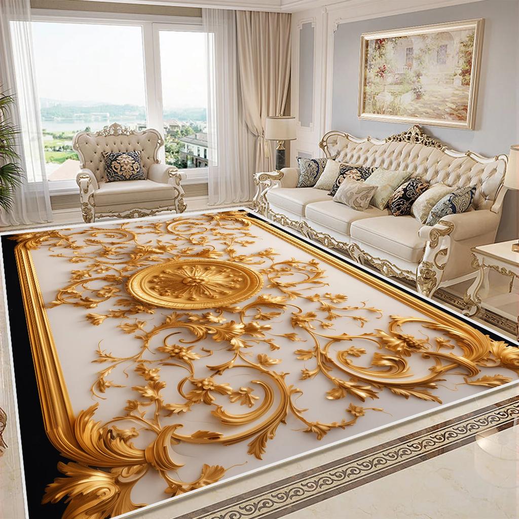 Flower 3D Carpet for Bedroom Home Decor Large Area Living Room  Soft Rug Anti-Slip Lounge Bathroom Corridor Mat Customizable
