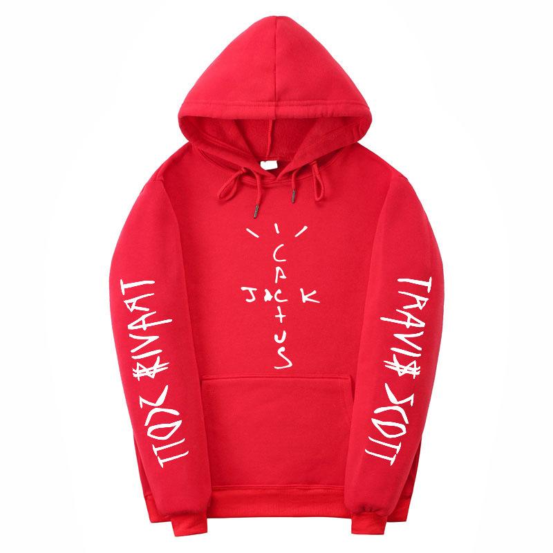 Trendy mikina Travis Scott Street Style s horkotiskovým designem