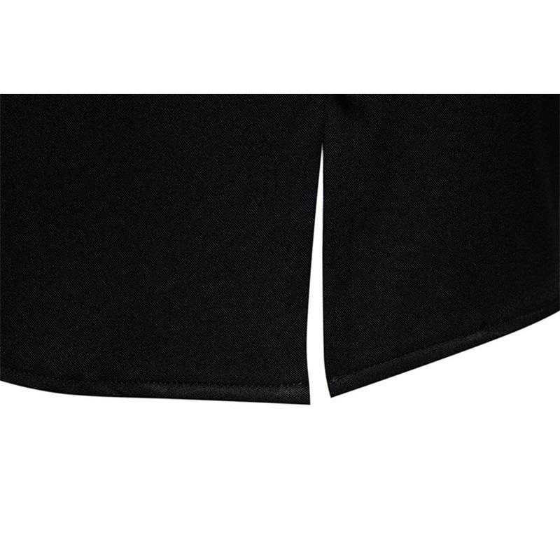 Autumn New Fashion Design Men's Long Sleeve Shirt Men High Quality Luxury Stand Collar Shirts Male Casual Social Wedding Party