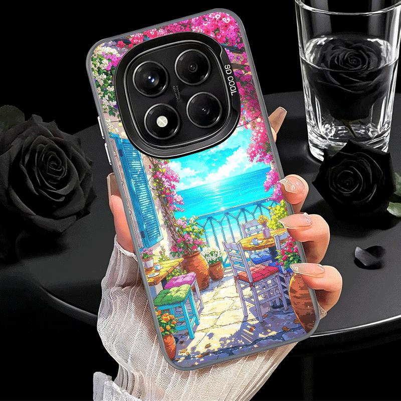 Anime Aesthetic Scenery Soft Phone Case for Samsung Galaxy S24 S25 FE S26 Edge S23 Ultra S22 Plus S21 + Shockproof Cover Back Sh