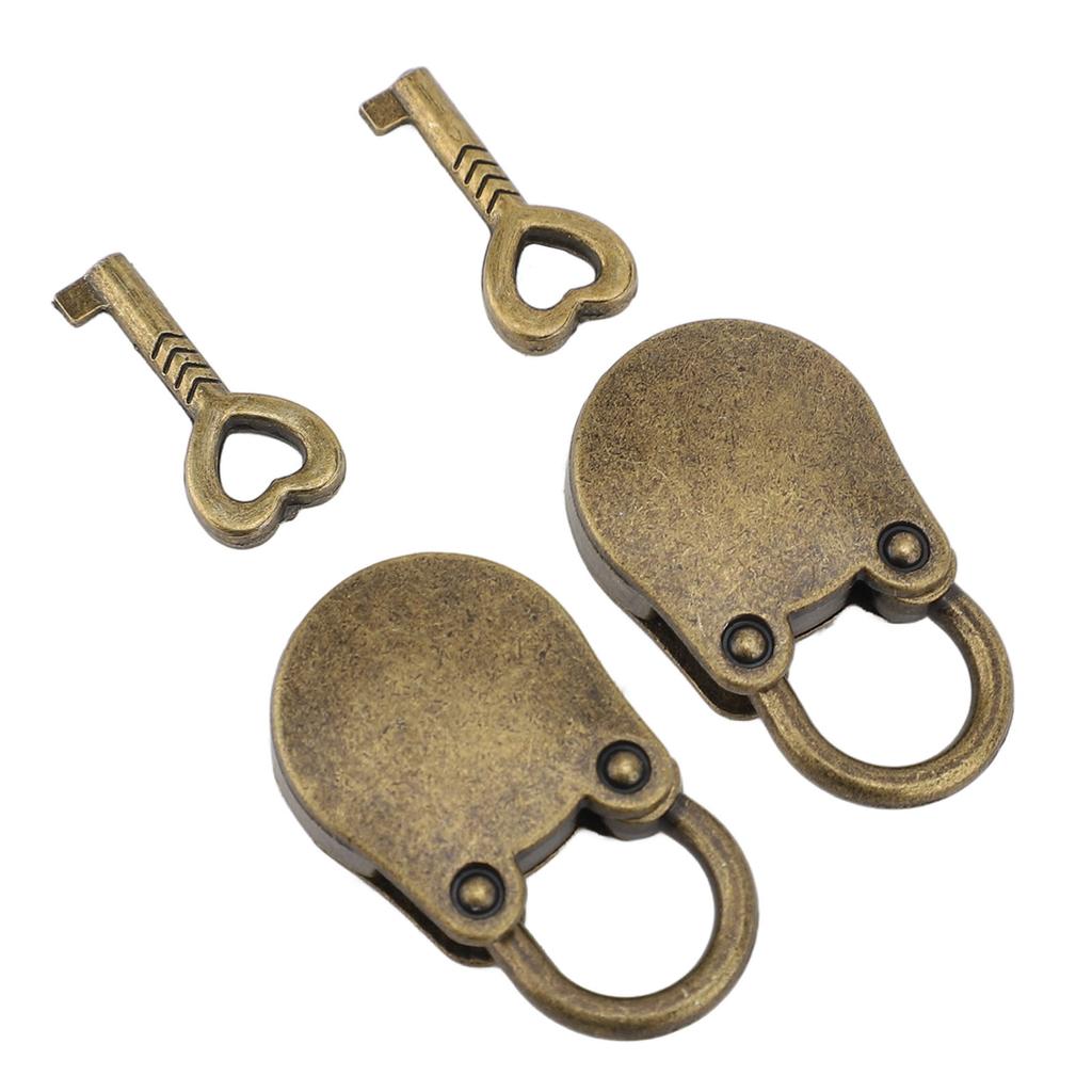 2 Stück Vorhängeschlösser mit Schlüsseln Zinklegierung Niedliche Bärenform Hängeschloss für Schmuckschatulle Aufbewahrungsschrank Handtasche