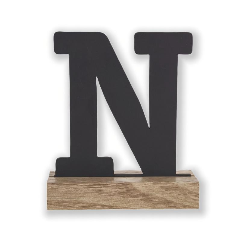 Rustic Artificial Wood Alphabet Letter Vintage Style Desktop Decor for Home Birthday Christmas Wedding Party Supplies