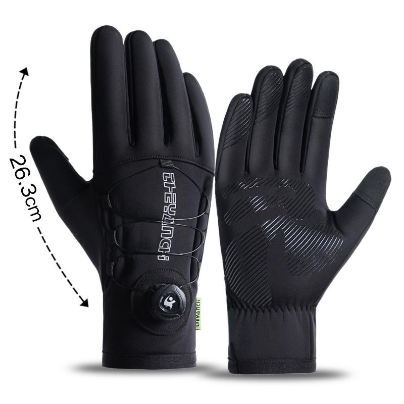 

Winter Warm Gloves for Men Women Outdoor Cycling Waterproof Non Slip Thickened Female Couple Touch Screen for Skiing Cycling M