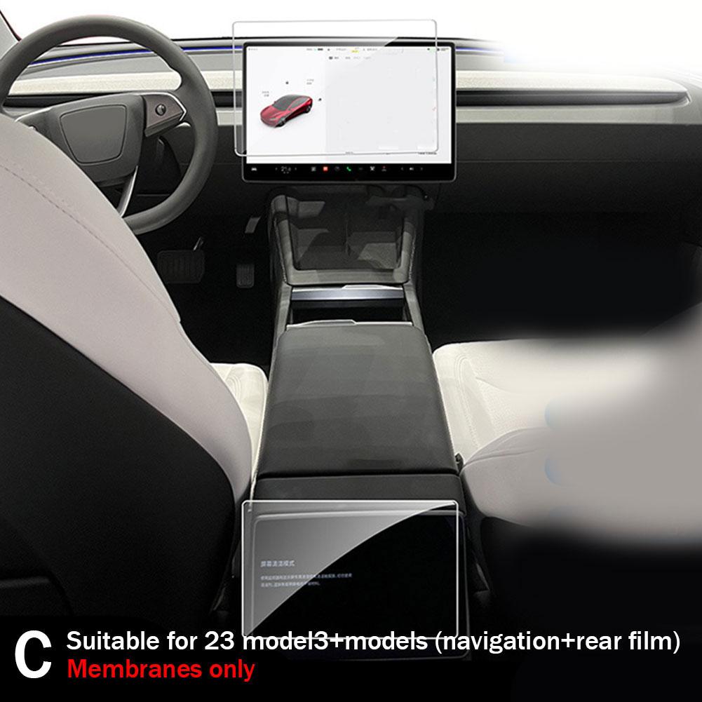 Ochranná fólie z tvrzeného skla pro dotykovou obrazovku na zadní řadu vozů Tesla Highland 2025+