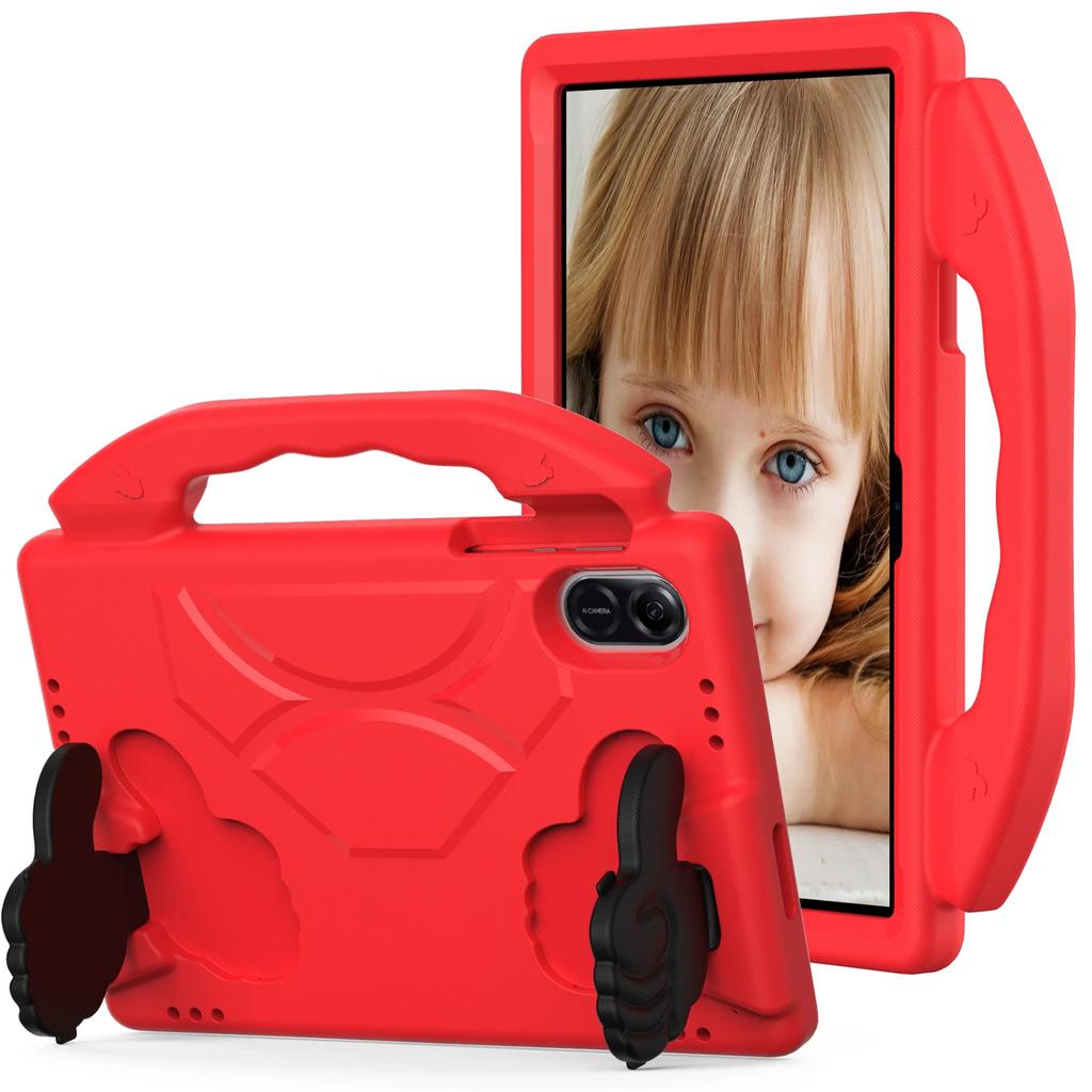 EVA Kids Portable Thumb Stand Tablet Case for Honor Pad X8A Case 11Inch Soft Solid Color Skin Feel Shockproof Full Protect Cover