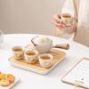 Portable Ceramic Travel Tea Set with Automatic Kung Fu Tea Maker - Business Gift