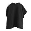 Damen Plus Size Weißes Leinen Sommerhemd - Japanischer Retro, Einfacher Luxus