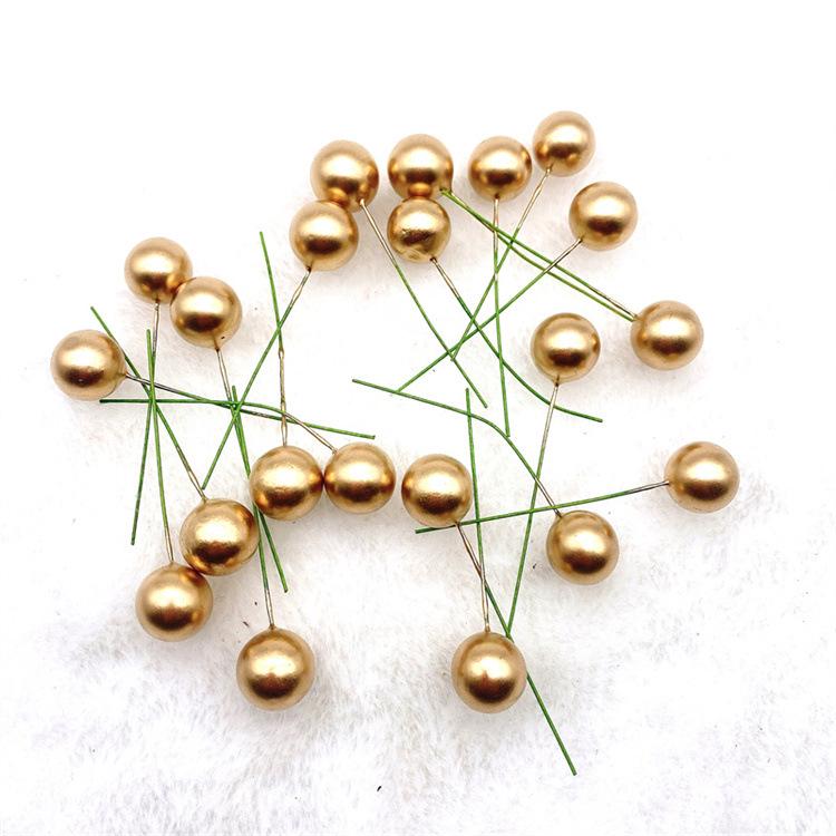 Christmas Tree Ornaments: Red, Golden, Silver Berries (8mm) & Macaron Color Foam Berries (15mm)