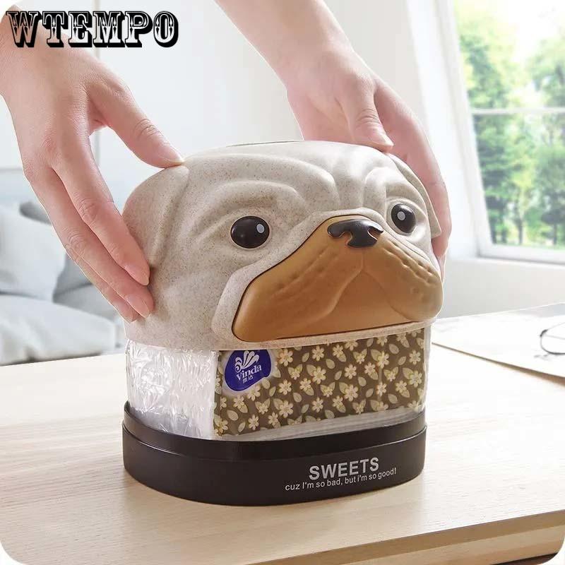 Štěně Krabička na kapesníky Stolní držák na papír Ubroukový organizér Ozdoba psa Domácí dekorace Odolná Úložný box na papírové kapesníky na stůl do obývacího pokoje