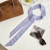 Purple long silk scarf, new polka dot scarf, headscarf tied hair band, bag tied streamer, decorative small scarf, belt.