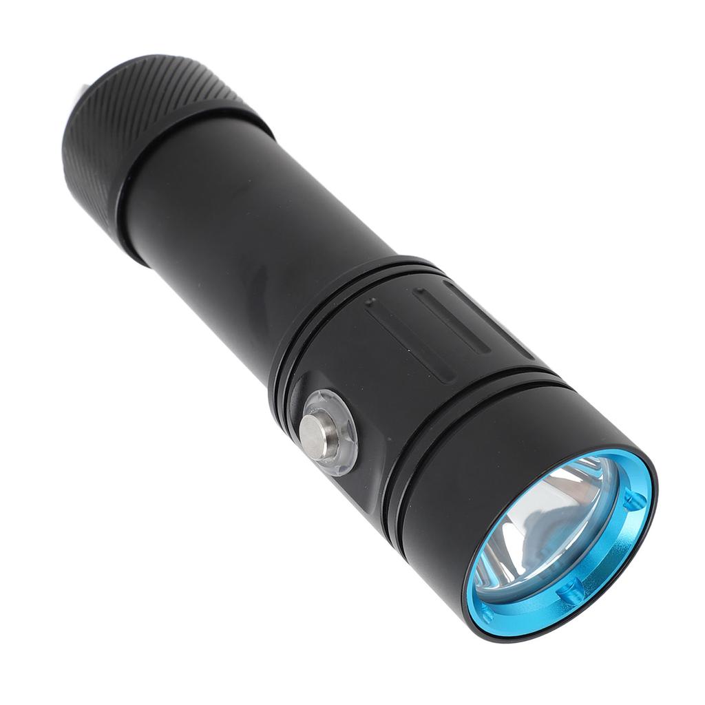 5000LM Diving Flashlight 4 Modes Underwater IPX8 Waterproof Submersible White Light Dive Torch Snorkeling Light LED