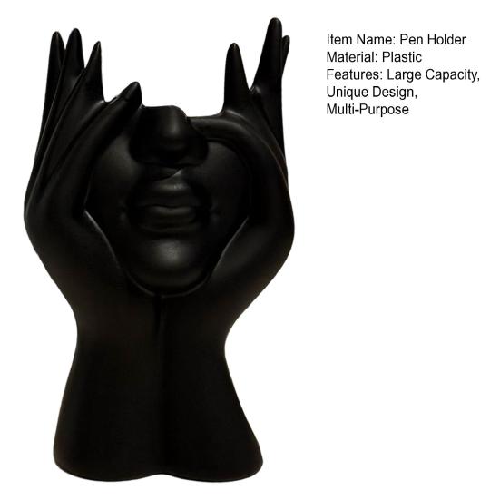 Pen Holder Large Capacity Desktop Organizer For Pens Makeup Brushes Key