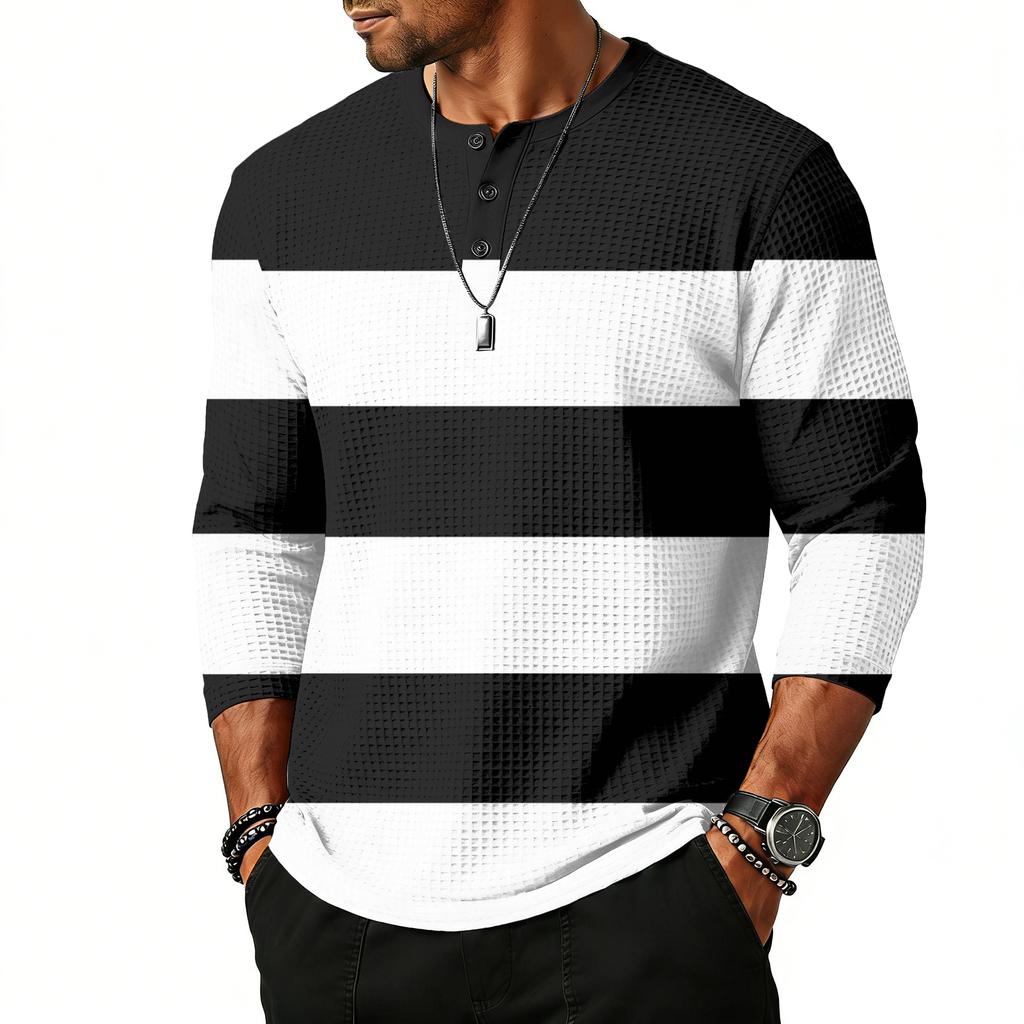 Herrtopp med raglanärm och trekvartsärm