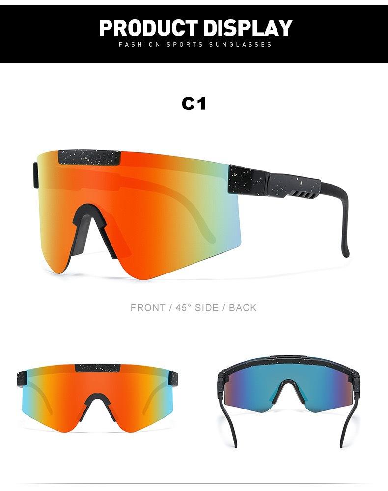 

Cycling Sunglasses Large Frame Colorful Tr Electroplated Real Film Sunglasses, Sports Sunglasses