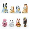 Bluey Family And Friends Action Figures 8 Pack Poseable Collectible Toys Kids Pretend Play Dolls Birthday Gift For Children 3+