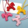 Chic Little Horse PU Leather Pendant: High-End Versatile Bag and Car Accessory