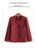 Mom's 2025 Spring-Autumn Fashion Short Jacket for Middle-Aged & Elderly Women - Stylish Little Fragrance Cardigan